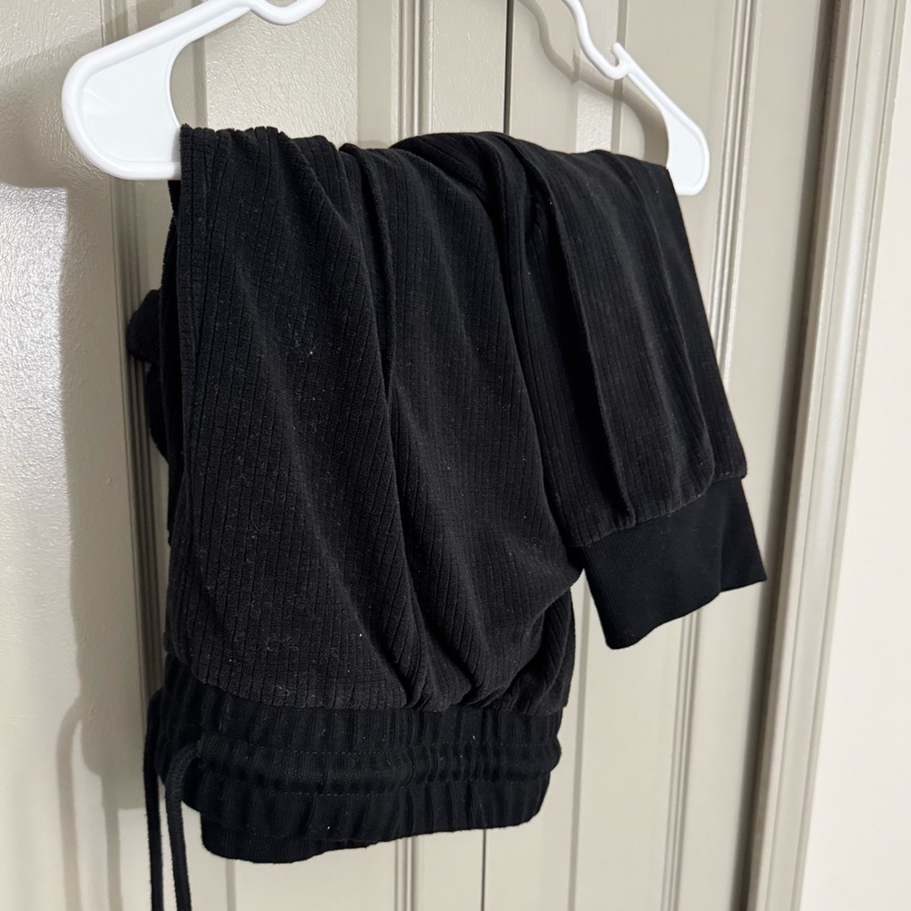 White Birch Black Joggers